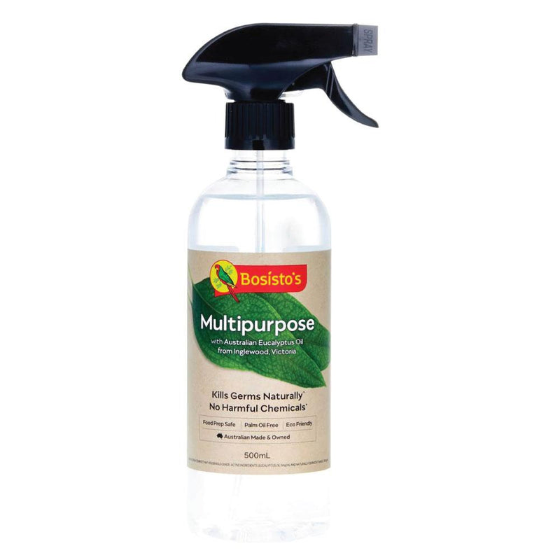500ml Multi-Purpose Spray Bosisto's Natural Eucalyptus Eco Surface Germ Cleaner