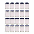 20x 150ml Flint Glass Jars + Twist Finish - Lids Round Food Storage Small Spices
