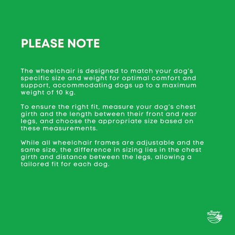 Rooster Farms Little Dog Wheelchair Medium Harness - Adjustable Back Leg Aid