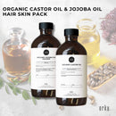 500ml Organic Castor Oil and 500ml Organic Jojoba Oil Pack - Hair Skin