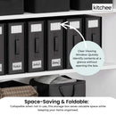 1x Kitchee Foldable Bed Sheet Storage Box – Linen & Closet Organiser Black