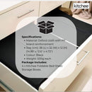 4x Kitchee Foldable Bed Sheet Storage Box – Linen & Closet Organiser Black