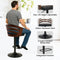 Sarantino Set Of 2 Bentwood Walnut Barstool Adjustable Height Swivel Footrest