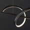 BAMDECOR A36 Modern LED Linear Chandeliers Pendant Lights with Dimmable LED and Adjustable Hanging Length 140cm -Black
