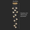 BAMDECOR LED Modern Bedroom Bedside Creative Butterfly Hanging Chandelier Light Fixtures for Stairs Nordic Decoration (12Heads)