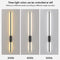BAMDECOR Modern Minimalist Wall Light Long Tube LED Black Bedside Sconces Wall Lights with with Acrylic Shade, Wall Mounted Deco Lamp for Living Room Bedroom Bracket Light