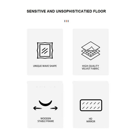 1.7m Standing Maiden Mirror Full Length Aesthetic Full Size Floor Mirror Bedroom Creative Modern Deco Blue