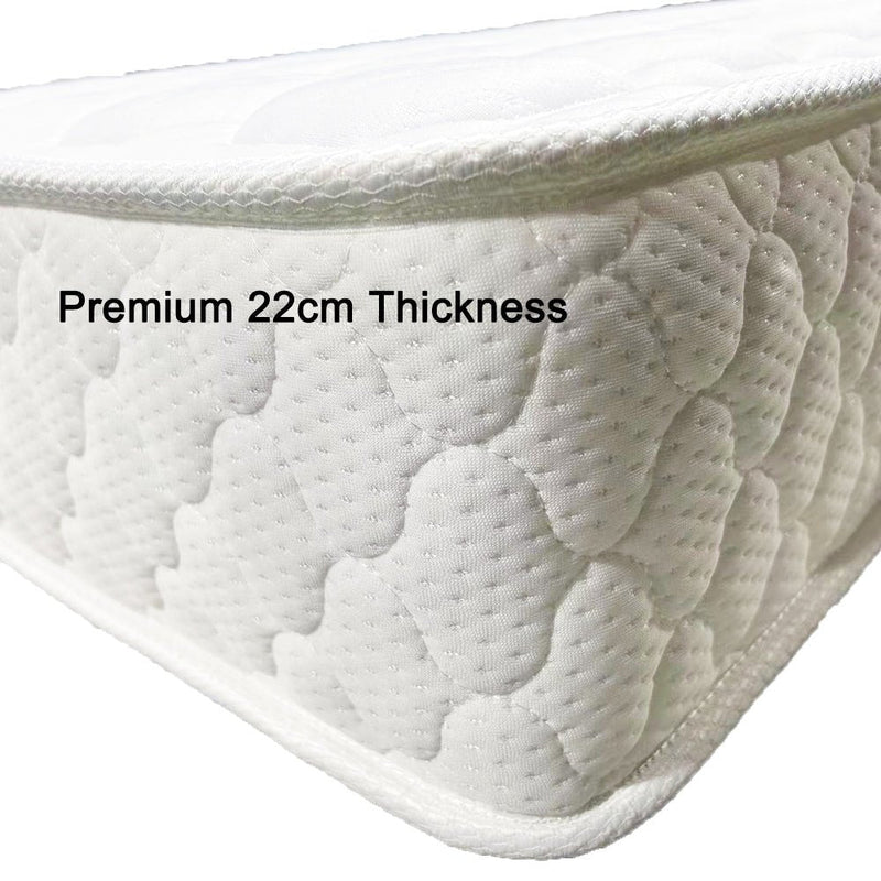 Premium 5 Zone Pocket Spring Foam Mattress Medium Firmness 22cm - Double