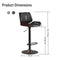SERENITà European Wooden Modern Bar Stools Bistro Stool with Rotating and Aerodynamic Multi-levelled