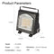 AMZ 1700W 2-in-1 Portable Outdoor Camping Butane Gas Heater Stove Steel Iron Aluminium Metal Manual Application for Travel