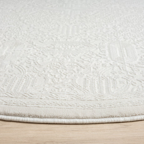 Grande Jacquard Rug - Ivory - 160x160