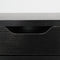 2X Bedside Table 2 Drawer Wood Leg Storage Cabinet Nightstand SUZY BLACK