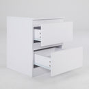 2X Bedside Table Side Storage Cabinet Nightstand Bedroom 2 Drawer JOSS BLACK
