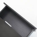 2X Bedside Table Side Storage Cabinet Nightstand Bedroom 2 Drawer ETTA BLACK