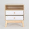 2X Bedside Table Side Storage Cabinet Nightstand Bedroom 2 Drawer ANYA OAK