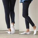 6X Rexy Cushion No Show Ankle Socks Small Non-Slip Breathable WHITE