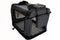 YES4PETS Medium Foldable Soft Dog Cat Puppy Rabbit Crate Bag With Curtain-Grey