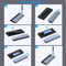 BENFEI 345GY M.2 NVME SATA SSD Enclosure, 10 Gbps USB Type-C/Type-A to NVME PCI-E SATA M-Key/(B+M)