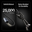 BENFEI 405GY-1M USB B to USB C Printer Cable, Nylon Braided, Premium Aluminium Alloy Case 1M