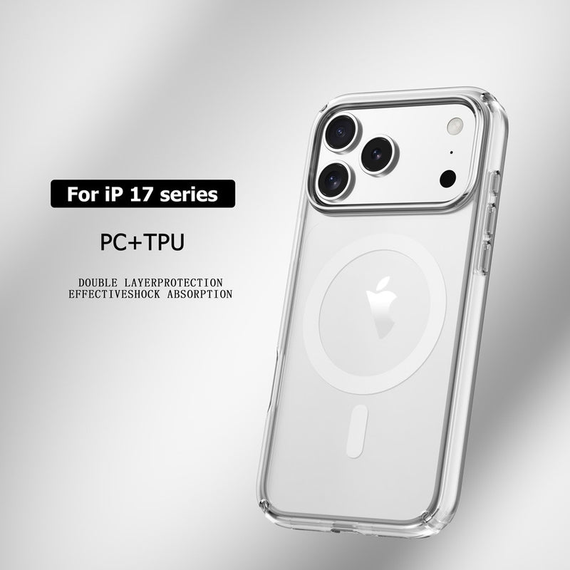 UTIA Ultimake Shockproof Transparent Case Cover With Magnetic Ring for iPhone 17