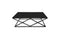 Alsea Coffee Table Black Base - Black Glass