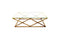 Alsea Coffee Table Gold Base - Clear Glass