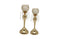 Crystal Gold Ball Candle Holder -Set of 2