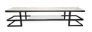 Alexa Black TV Unit - Black Glass