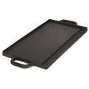 40 cm Reversible Cast Iron Grill & Griddle -Dual-Sided (Flat & Ribbed), Pre-Seasoned, Handles, for Stove-Top & Outdoor Use
