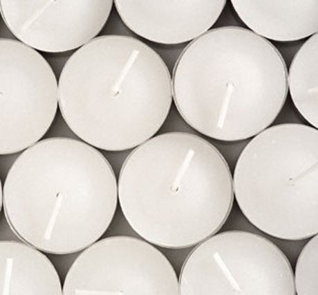 20 Pack Tea Light Candles - White Smokeless Tealights Unscented - 9 Hour Burn Time