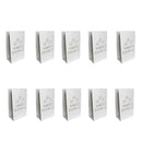 100 Pack White Happy Birthday Luminary Paper Candle Tea Light Lantern Bags Garden Anniversary Birthday Night Decorations Evening Party