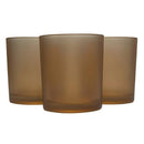 40 Pack Brown Frosted Glass Votive Tealight Candle Holders House Party Cenrepiece Xmas Wedding Decor Glass Candlestick Party Decorations Bridal Valentines Event