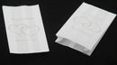 150 Pack Wedding Cake Bags Greaseproof Wax Paper Slice Take Home Favour Silver Heart n Message
