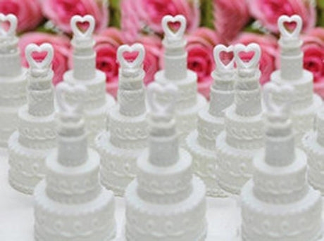 20 Pack Mini Wedding Cake Bubble Bottles send off wedding favors custom party favors