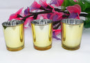 10 Pack Gold Votive Tealight Candle Holders Valentines Day Mercury  Wedding Decor Glass Candlestick Party Decorations Bridal Baby Shower Event