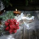 50 Wholesale Pack Iridescent Glass Heart Ornaments Fillable Baubles for Christmas Party Wedding DIY Craft Decorations