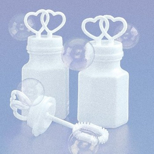 50 Pack Mini Wedding Heart Bubble Bottles send off wedding favors custom party favors