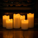 10 Pcs LED Block Pillar Candle White Flameless Safe Indoor Battery Power Party Home Decor Wedding Xmas Table Centrepiece