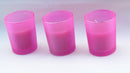 20 Pack Pink Frosted Glass Votive Tealight Candle Holders House Party Cenrepiece Xmas Wedding Decor Glass Candlestick Party Decorations Bridal Valentines Event