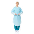 15 Pcs Disposable PPE Gown Protective Workwear Suit Thumb Hook Sleeve Coverall Apron Blue Medical Cleaning Painting