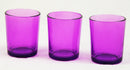 20 Pack Purple Glass Votive Tealight Candle Holders House Party Cenrepiece Xmas Wedding Decor Glass Candlestick Party Decorations Bridal Valentines Event