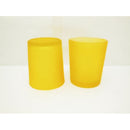 40 Bulk Yellow Frosted Glass Votive Candle Holders Table Centreoieces  Xmas Wedding Anniversary Event Recption Party Function or Home Decor