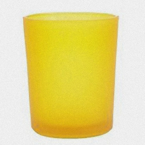 40 Bulk Yellow Frosted Glass Votive Candle Holders Table Centreoieces  Xmas Wedding Anniversary Event Recption Party Function or Home Decor