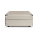 Crosley Cruiser Bluetooth Portable Turntable - White Sands + Crosley Entertainment Stand Bundle