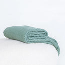 Gioia Casa Micro Plush Knitted Woven Throw Blanket - Seafoam