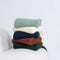 Gioia Casa Micro Plush Knitted Woven Throw Blanket - Seafoam
