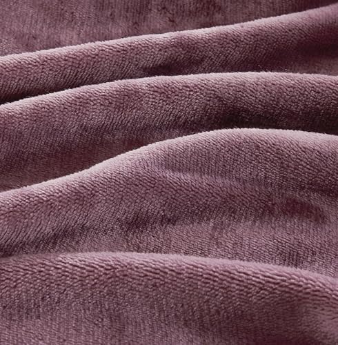2-in-1 Teddy Sherpa Quilt Cover Set (Mauve, Single)