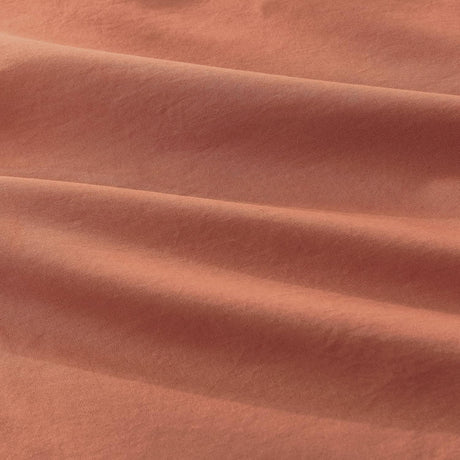 100% Cotton Vintage Washed Bed Quilt Cover Set - Brick - Single