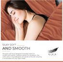 100% Cotton Vintage Washed Bed Quilt Cover Set - Brick - Single