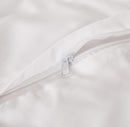 Bamboo Microfibre Quilt Cover Set - White - Double